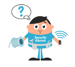 Wireless of hard-wired alarm